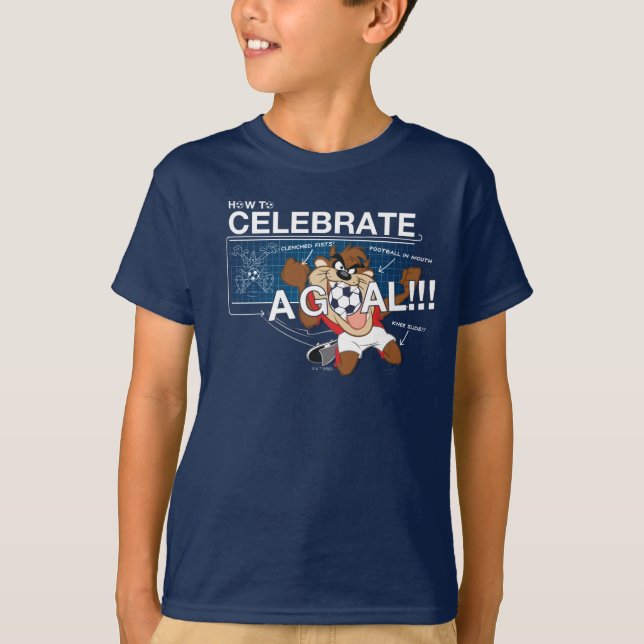 Camiseta Cómo celebrar un gol con TAZ™ (Anverso)