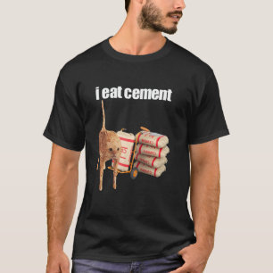 Camiseta Como Cemento Gato Maldito Divertido Extrañamente E