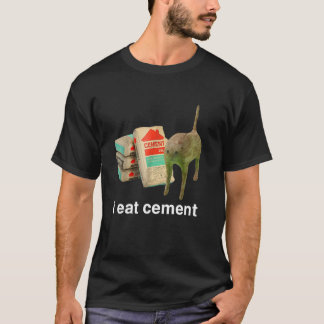 Camiseta Como Cemento Maldito Gato Divertido Extrañamente E