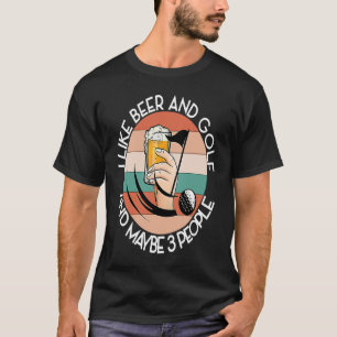 Camiseta COMO CERVEZA Y GOLF Y QUIZÁS 3 PERSONAS Conductor 