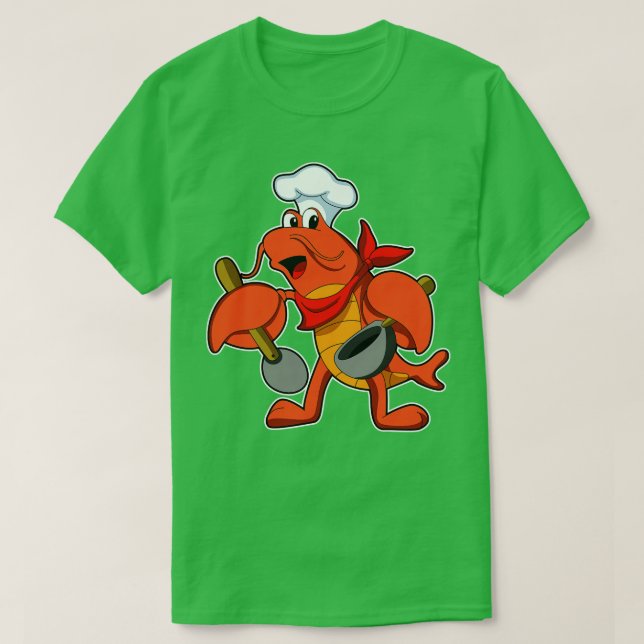 Camiseta como chef con cuchara de madera (Diseño del anverso)