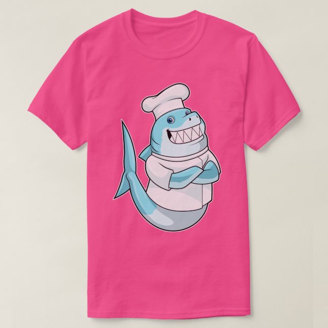 Camiseta como chef con delantal de cocina (Diseño del anverso)