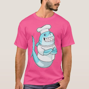 Camiseta como chef con delantal de cocina