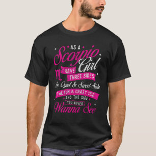 Camiseta Como Chica Escorpio Tengo Tres Partes - Astrología