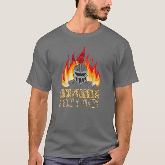 Camiseta como chispas de una llama Dirp Knight Classic T (Anverso)
