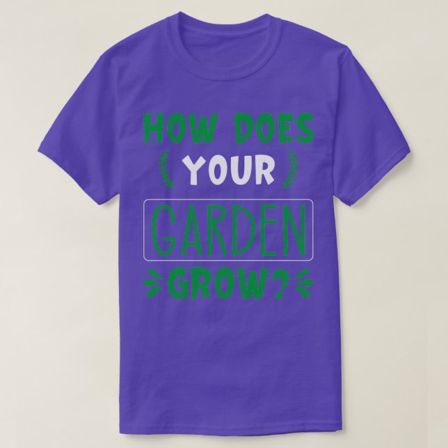 Camiseta Cómo crece tu jardín 5 (Diseño del anverso)
