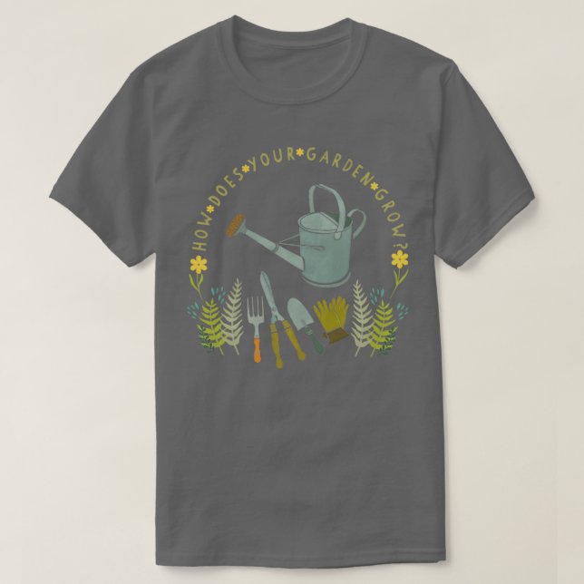Camiseta Cómo crece tu jardín 6 (Diseño del anverso)