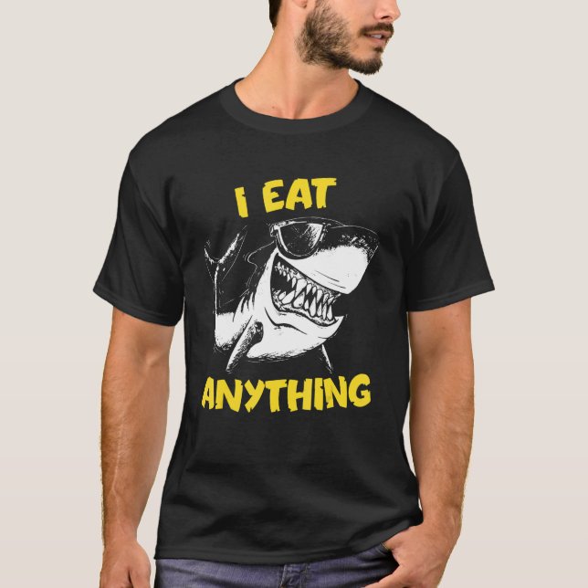 Camiseta Como cualquier cosa con hambre de Chicas de tiburo (Anverso)