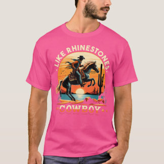 Camiseta Como Diamantes de imitación Vaquero Vaquero Occide