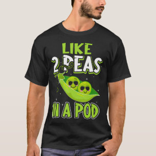 Camiseta Como Dos Guisantes En Una Vaina Chiste De Verduras