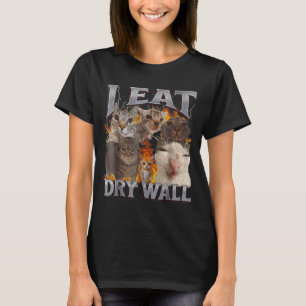 Camiseta Como drywall divertido meme de gato gráfico pirata