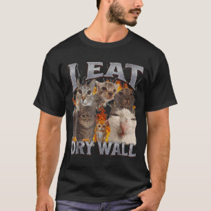 Camiseta Como drywall Gato divertido Meme Bootleg Gráfico