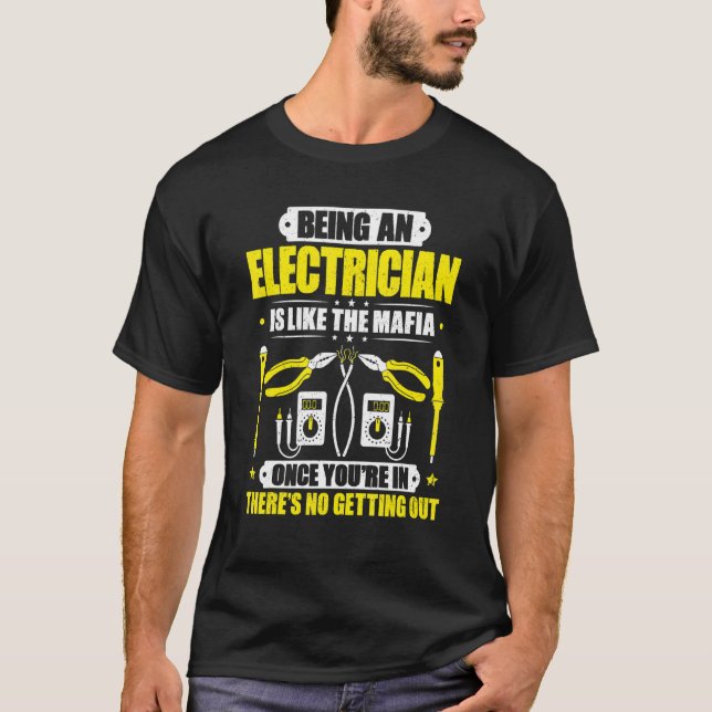 Camiseta Como el electricista de la mafia (Anverso)