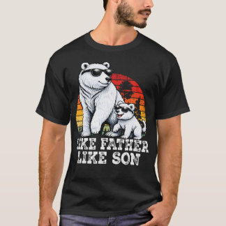 Camiseta Como el padre, como el hijo. Familia de osos diver