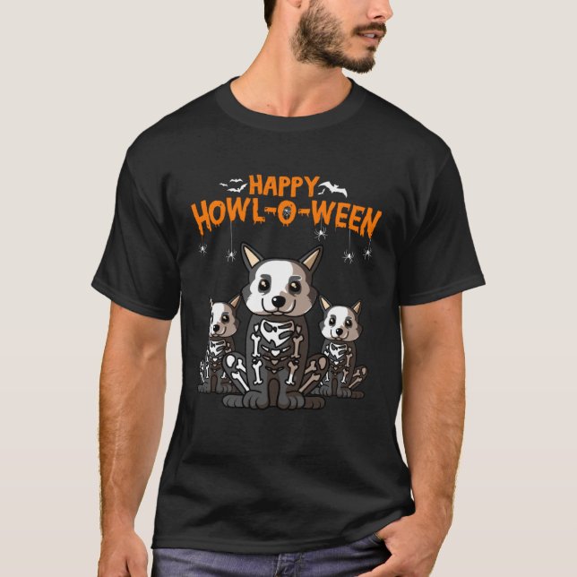 Camiseta Cómo entre Cardigan Walsh Corgi Perro para Hallowe (Anverso)