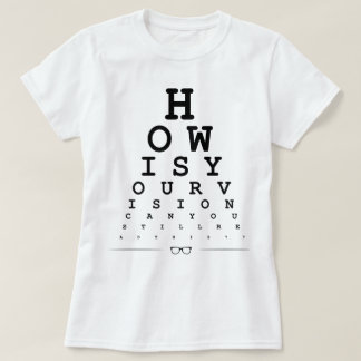 Camiseta Cómo está su visión - carta de ojo