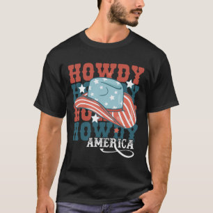 Camiseta Cómo estás americano Vaquera Occidental Vaquero Ro