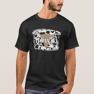 Camiseta Cómo estás Cuero de vaca occidental Leopardo Toro