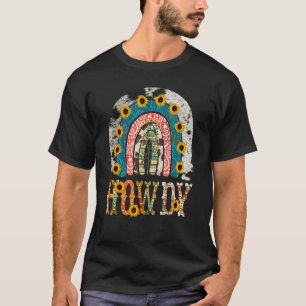Camiseta Cómo estás vaquera Estampado de vaca leopardo occi