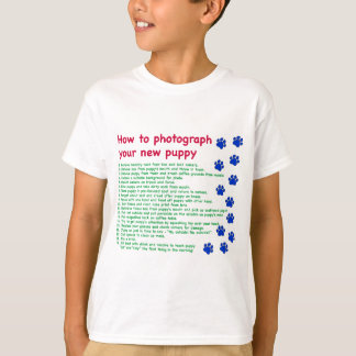 Camiseta Cómo fotografiar tu nuevo cachorro
