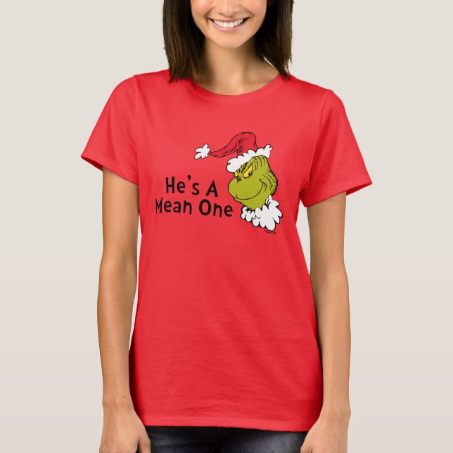 Camiseta Cómo Grinch Stole Navidades | Él es malo (Anverso)