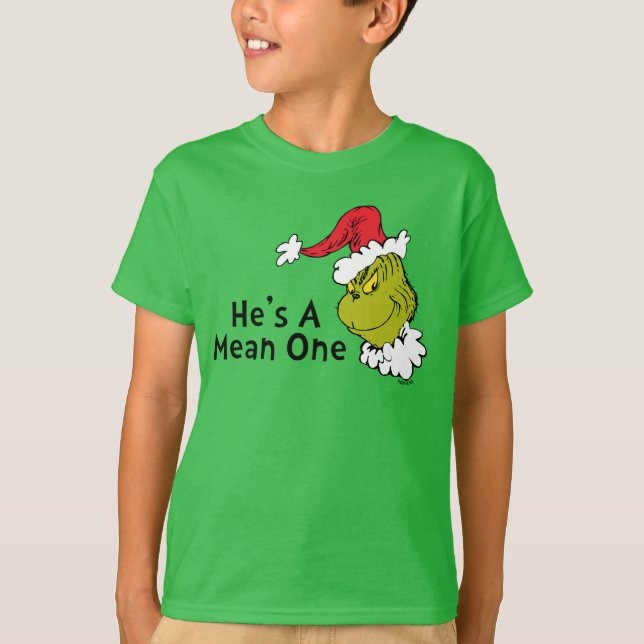 Camiseta Cómo Grinch Stole Navidades | Él es malo (Anverso)