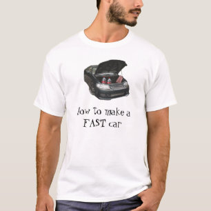 Camiseta Cómo hacer un coche RÁPIDO