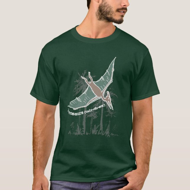 Camiseta Cómo hágale para decir Pterosaurs (Anverso)