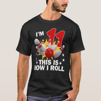 Camiseta Cómo hago el partido de cumpleaños 11º Bowling de 