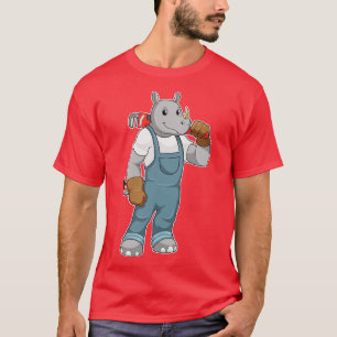 Camiseta como Handyman con alicates de bomba de agua