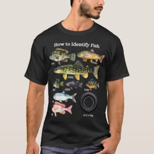 Camiseta Cómo identificar peces, amante de los peces, idea