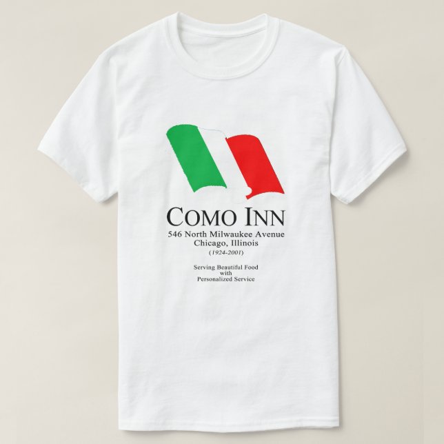 Camiseta Como Inn Italian Restaurant, Chicago, IL (Diseño del anverso)