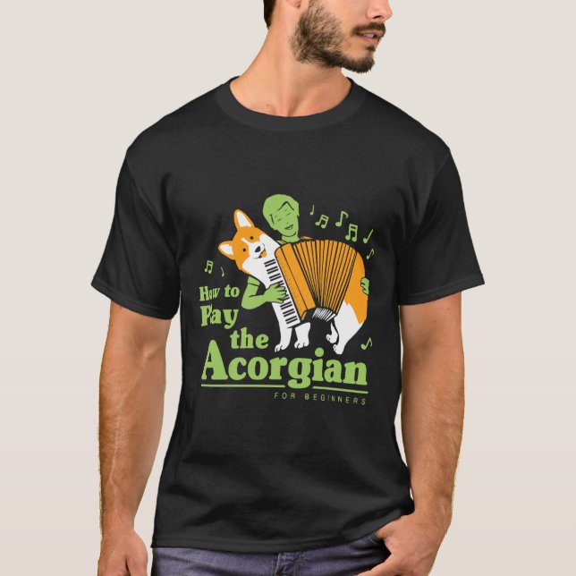 Camiseta Cómo Jugar Al Corgi Funny Acorgio (Anverso)