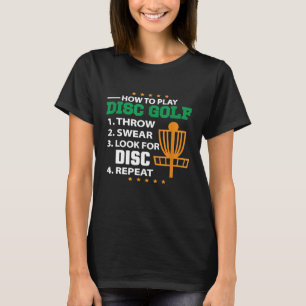 Camiseta Cómo Jugar Al Disco De Golf Disk Los Amantes De La