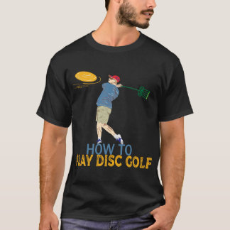 Camiseta Cómo jugar al golf en disco