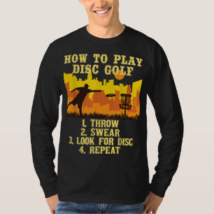 Camiseta Cómo Jugar al Reproductor de Golf de Disco Volando