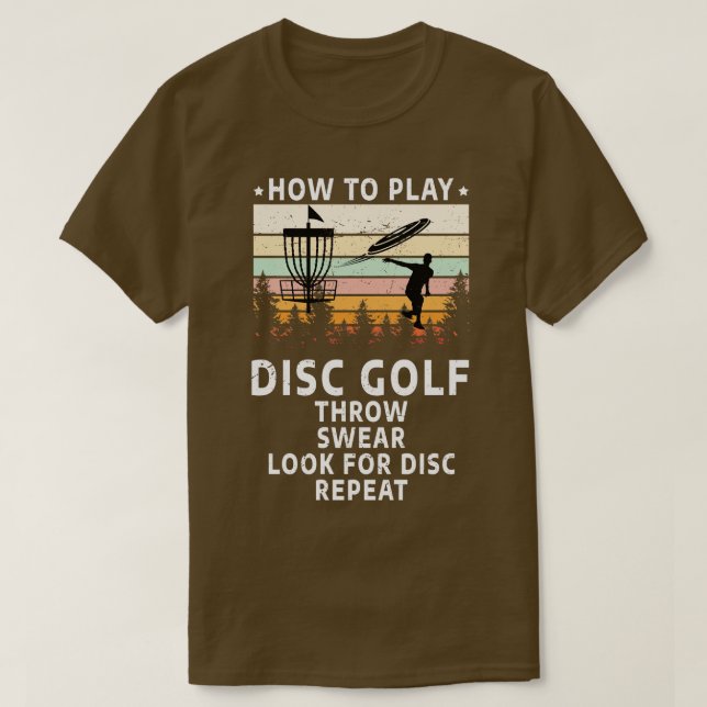 Camiseta Cómo Jugar Disk Golf Funny Disk Golf Lover (Diseño del anverso)