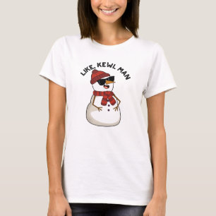 Camiseta Como Kewl Man Funny Guay Snowman Pun