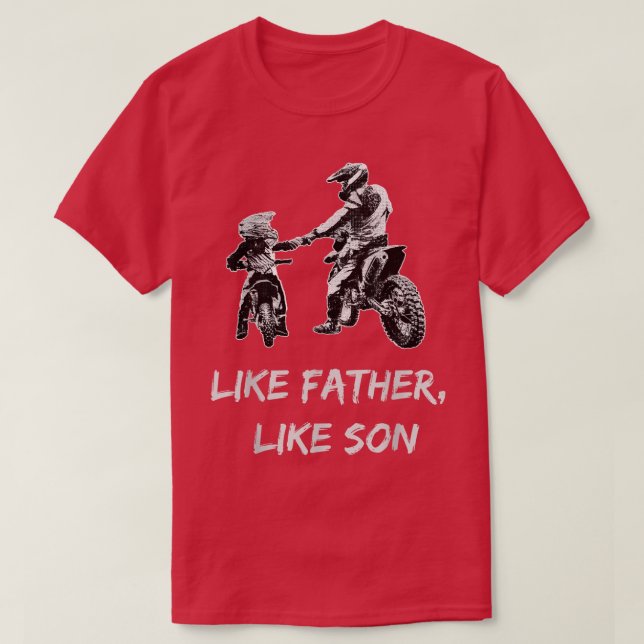 Camiseta Como la bicicleta "Son MotocrossDirt"  (Diseño del anverso)