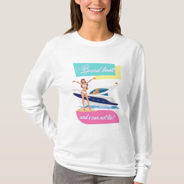 Camiseta como lancha rápida  (Anverso)