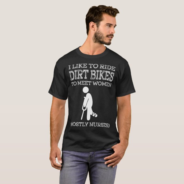 Camiseta Como las bicis de la suciedad del paseo para (Anverso completo)
