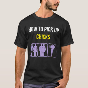 Camiseta Cómo Ligar con Chicas Divertido Geek Sarcástico Ch