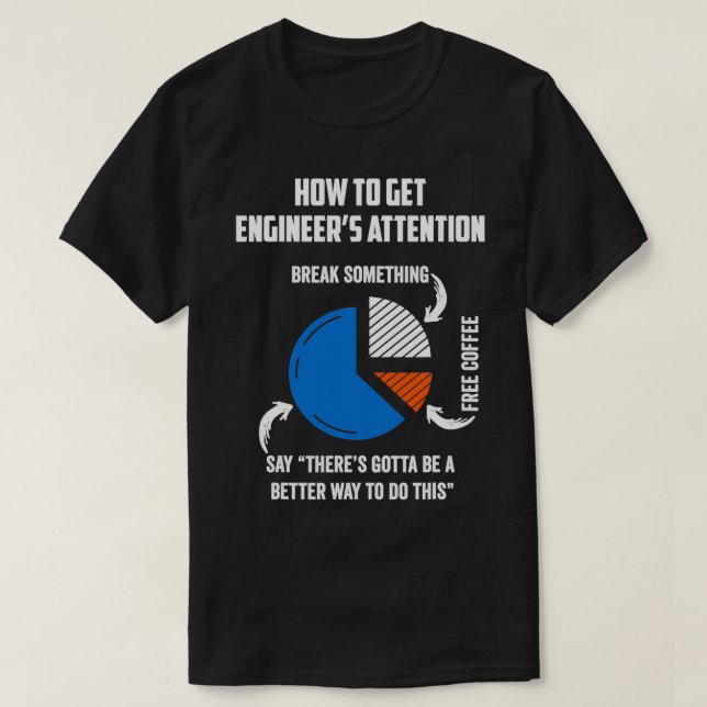 Camiseta Cómo Llamar La Atención De Los Ingenieros Un Regal (Diseño del anverso)