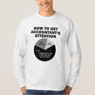 Camiseta Cómo llamar la atención del contador Café gratis
