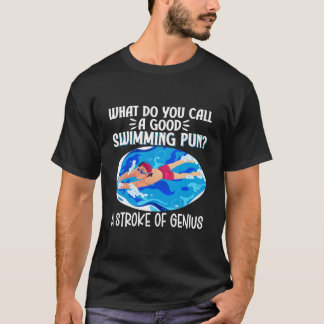 Camiseta ¿Cómo llamas a un chiste de natación? Humor de nad