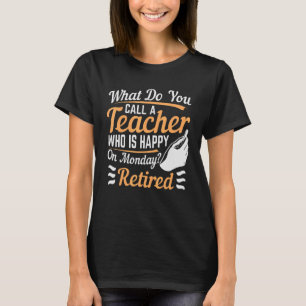 Camiseta ¿Cómo Llamas A Un Profesor Feliz Lunes?