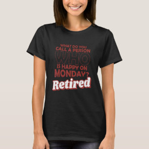Camiseta ¿Cómo Llamas A Una Persona Feliz El Lunes R