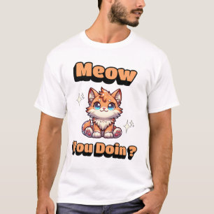 Camiseta ¿Cómo Lo Haces? Un gato gracioso para los amantes 