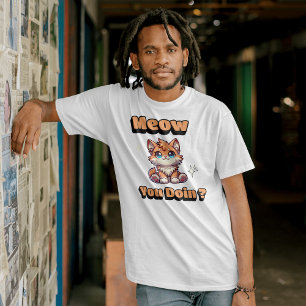 Camiseta ¿Cómo Lo Haces? Un gato gracioso para los amantes 
