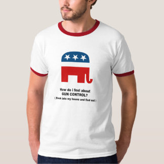 Camiseta Cómo lo hago sienta sobre el control de armas